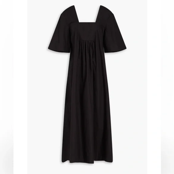 GANNI Cotton-poplin midi dress - Picture 3 of 5